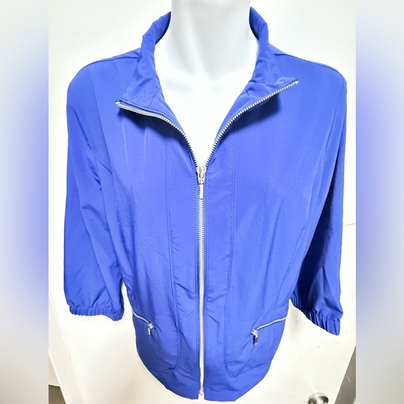 Chico's Royal Blue Utility Jacket - Picture 2 of 6